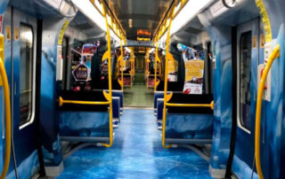 Wrapping interno vagoni metro 5 Milano, Facility Service