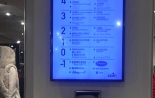 montaggio Monitor in centro commerciale, Facility Service Milano